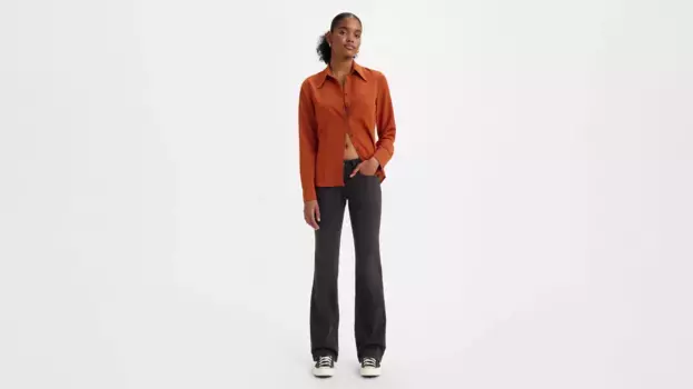Супернизкие женские джинсы bootcut Levi's, черный