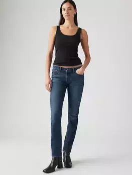 Супернизкие женские джинсы скинни Levi's, цвет Don't You Know - Dark Wash