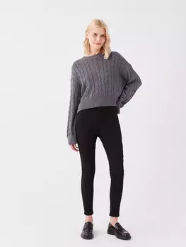 Супероблегающие женские джинсовые брюки LCW Jeans, черное родео