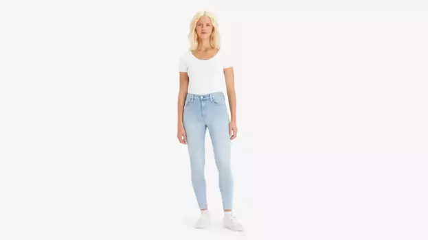 Супероблегающие женские джинсы 720 с высокой посадкой Levi's, цвет Running In Place - Light Wash