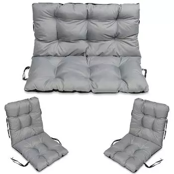 СуперПодушка24. Подушка для сиденья Подушка для скамьи Подушка для скамейки — 100x50 см и спинка 100x60 см с комплектом подушек для стула 2 48x96 см — для улицы и для дома — синий SuperKissen24., розовый