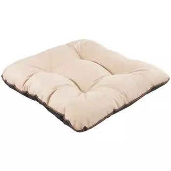 СуперПодушка24. Подушка сиденья Подушка для садовой скамейки - Подушка для скамейки Подушка для скамейки 100x60x50 см с 2 подушками для стульев 48x96 см - атмосферостойкая - черный лен SuperKissen24., бежевый