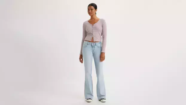 Суперрасклешенные женские джинсы Levi's, цвет Whoops I Did It Again - Light Wash
