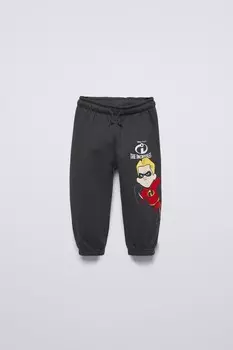 Суперсемейка disney pixar спортивные брюки ZARA, черный