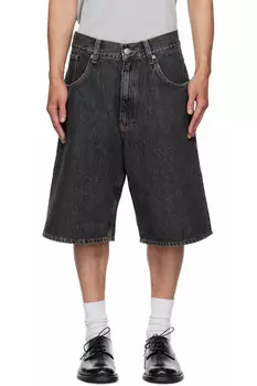 Суперширокие джинсовые шорты Sunflower, черный