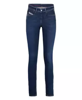 Суперскинни джинсы с контрастной строчкой Diesel, синий