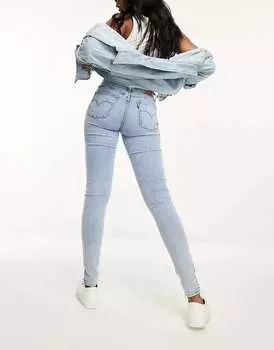 Суперскинни Levi's 710 голубого цвета