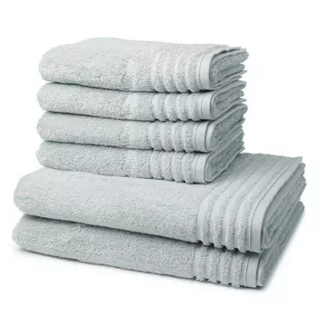Supersoft Набор полотенец Vossen (6 шт), 50x1x100 см, светло-серый