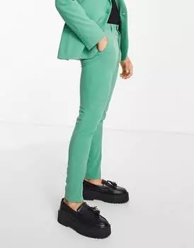 Суперузкие брюки ярко-зеленого цвета ASOS DESIGN