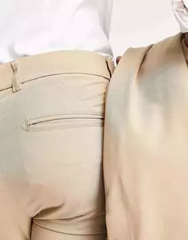 Суперузкие костюмные брюки New Look цвета камня