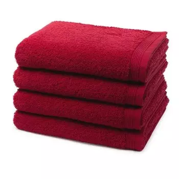 Superwuschel Набор полотенец Mve (4 шт), 50x1x100 см цвет ruby