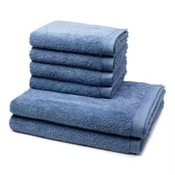 Superwuschel Набор полотенец Mve (6 шт), 50x1x100 см цвет cornflower