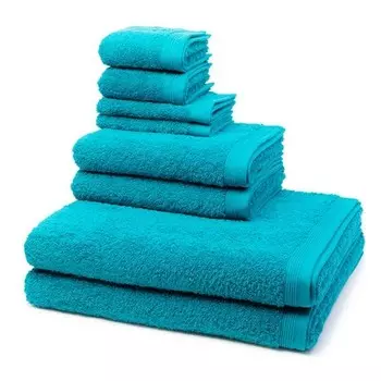 Superwuschel Набор полотенец Mve (8 шт), 50x1x100 см цвет lagoon