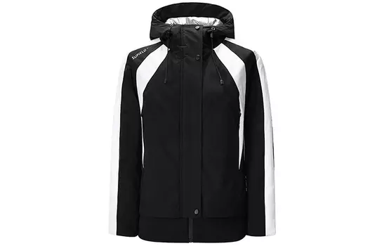 SUPIELD Пуховик серии Aerogel, унисекс, черно-белый