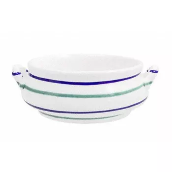Суповая чашка Traunsee 0,37 л Gmundner Keramik, белый/зеленый/фиолетовый