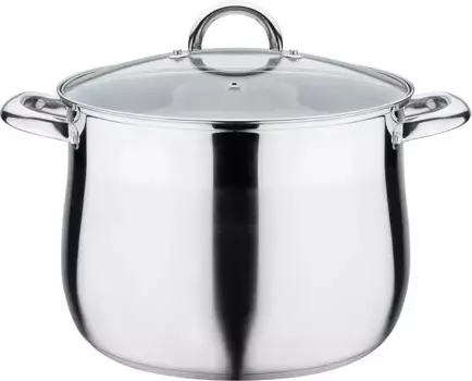 Суповая кастрюля GSW "Jumbo pot", нержавеющая сталь, (2 шт.), индукционная 13,0 л + 28 см + высота 21 см, цвет silberfarben