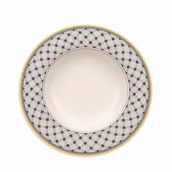 Суповая тарелка Audun Promenade 24 см Villeroy & Boch, белый/желтый/черный