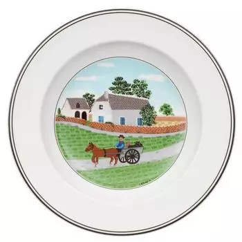 Суповая тарелка bauer design naif Villeroy & Boch, мультколор