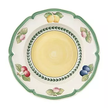 Суповая тарелка French Garden Fleurence 23 см Villeroy & Boch, разноцветный/бежевый/зеленый