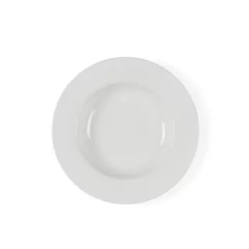 Суповая тарелка из костяного фарфора белая 23 см Bitz, белый