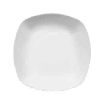 Суповая тарелка Lido белая квадратная 21 см Seltmann Weiden, белый