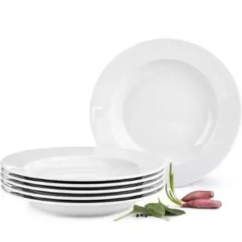 Суповая тарелка мускари (набор из 6 шт.) Konsimo, белый