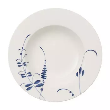 Суповая тарелка Old Luxembourg Brindille 24 см Villeroy & Boch, белый синий