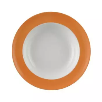Суповая тарелка Sunny Day Orange 23 см Thomas, белый/оранжевый