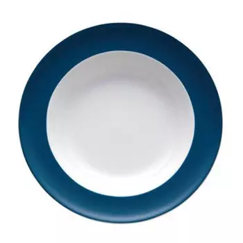 Суповая тарелка Sunny Day Petrol 23 см Thomas, белый/бензин