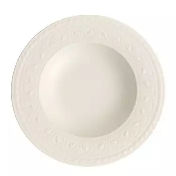 Суповая тарелка Villeroy & Boch "Cellini" с оправой, белый