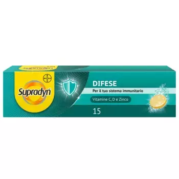 Supradyn Difese Supplement 15 шипучих таблеток с витамином CD и цинком