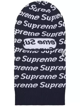 Supreme балаклава Repeat из коллаборации с New Era, синий