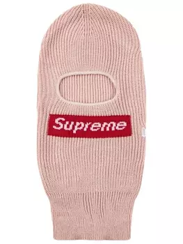 Supreme балаклава с логотипом из коллаборации с New Era, розовый
