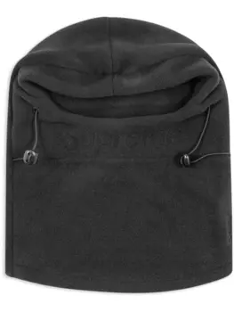 Supreme балаклава с тиснением логотипа, черный