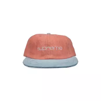 Supreme Denim Suede Compact Logo с 6 панелями, цвет Розовый