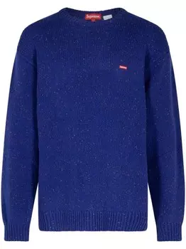 Supreme джемпер Small Box Speckle, синий