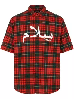 Supreme фланелевая рубашка из коллаборации с Undercover, красный