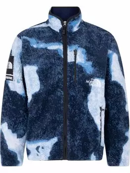Supreme флисовая куртка из коллаборации с TNF, синий