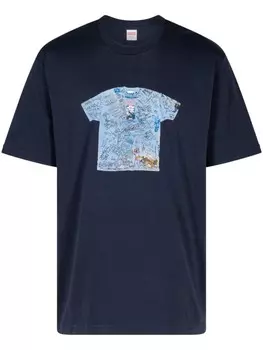 Supreme футболка 30th Anniversary First, синий