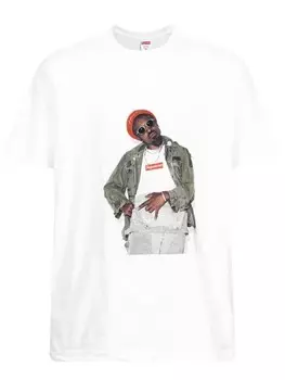 Supreme футболка Andre 3000 с графичным принтом, белый