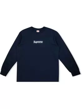 Supreme футболка Box Logo, синий