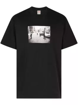Supreme футболка Crew 96, черный