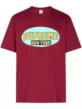 Supreme футболка джерси Нью-Йорка, красный