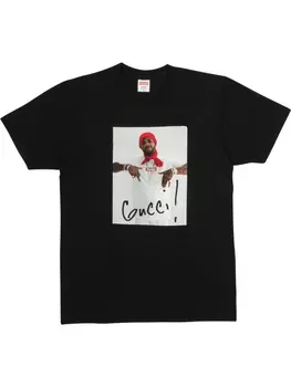 Supreme футболка Gucci Mane, черный