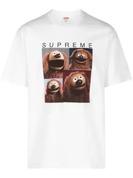 Supreme футболка из хлопка Rowlf, белый
