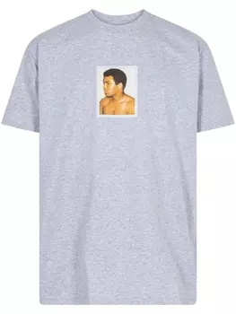 Supreme футболка из коллаборации с Ali x Warhol, серый