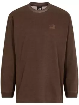 Supreme футболка из коллаборации с The North Face, коричневый