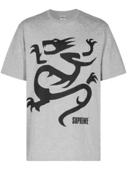 Supreme футболка Mobb Deep Dragon, серый