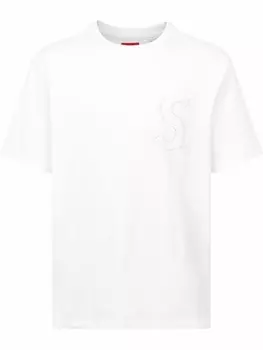 Supreme футболка с логотипом, белый