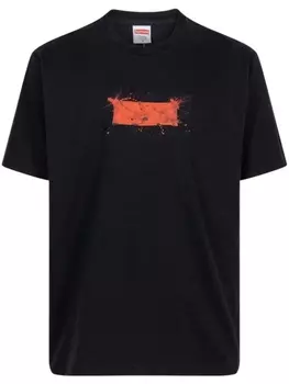 Supreme футболка с логотипом из коллаборации с Ralph Steadman, черный